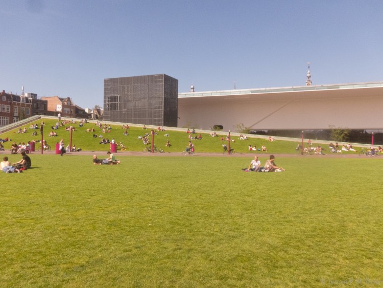 Picnic in the sun on the Museumplein
