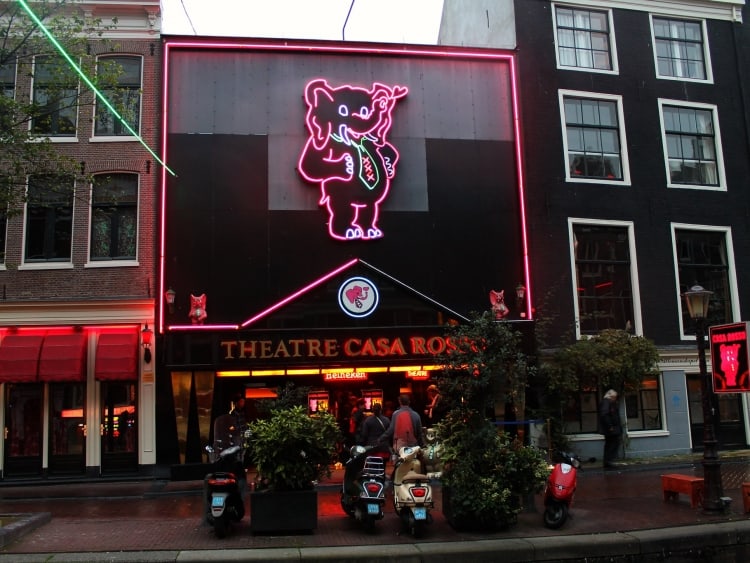 Casa Rosso on the Red Light District